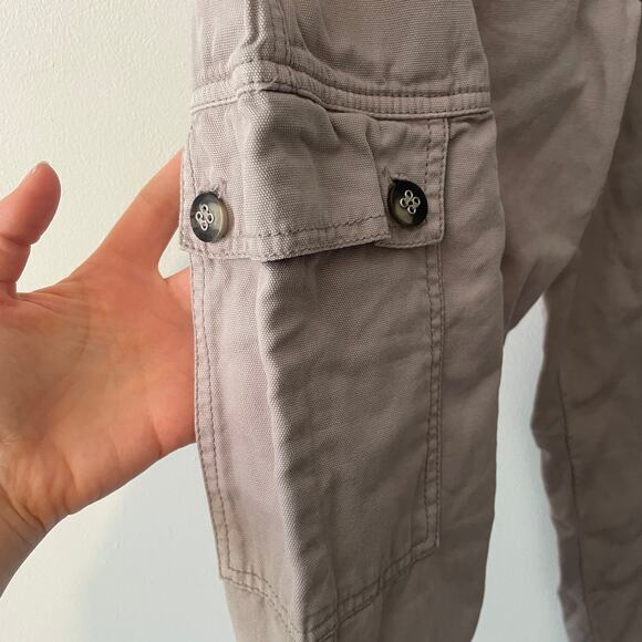 Anthropologie Organic Cotton Lilac Purple Cargo Utility Pants Sz 2 - Picture 5 of 10